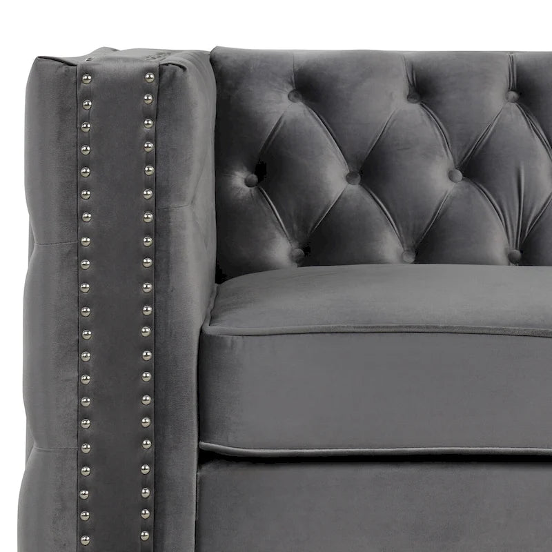 Modernes Sofa aus tiefem niederländischem Samt