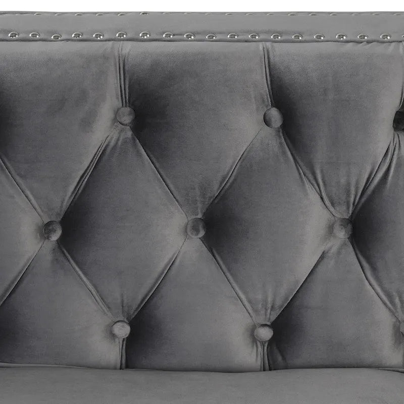 Modernes Sofa aus tiefem niederländischem Samt