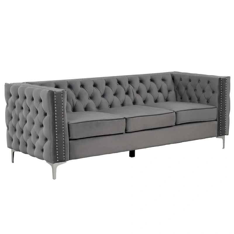 Modernes Sofa aus tiefem niederländischem Samt