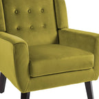 Gepolsterte Samtsessel mit Steppung, Akzentstuhl-Set mit 2 Sesseln