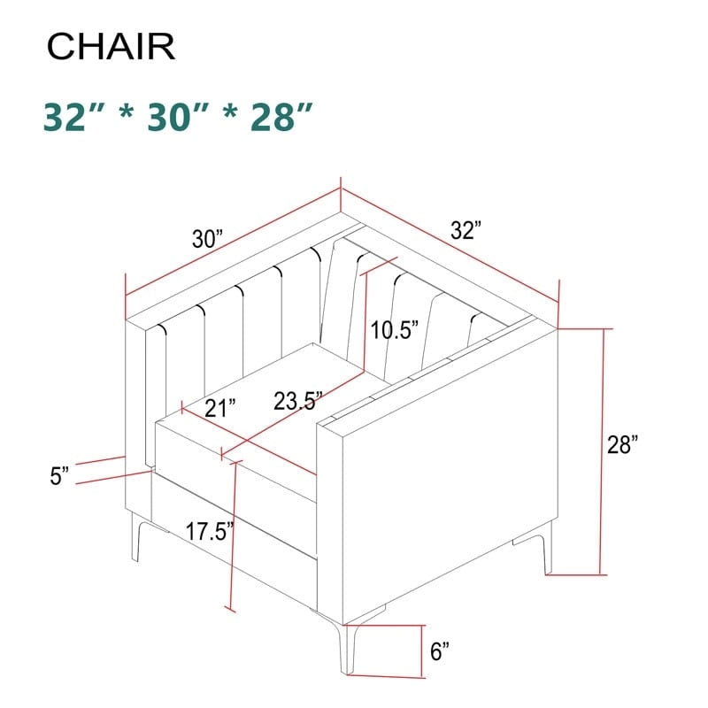 Sillón decorativo tapizado para sala de estar Morden Fort