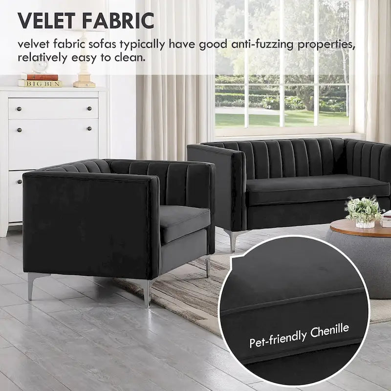 Sillón decorativo tapizado para sala de estar Morden Fort
