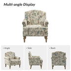 Yahweh Farmhouse Nailhead Armchair with Rolled Arms by HULALA HOME