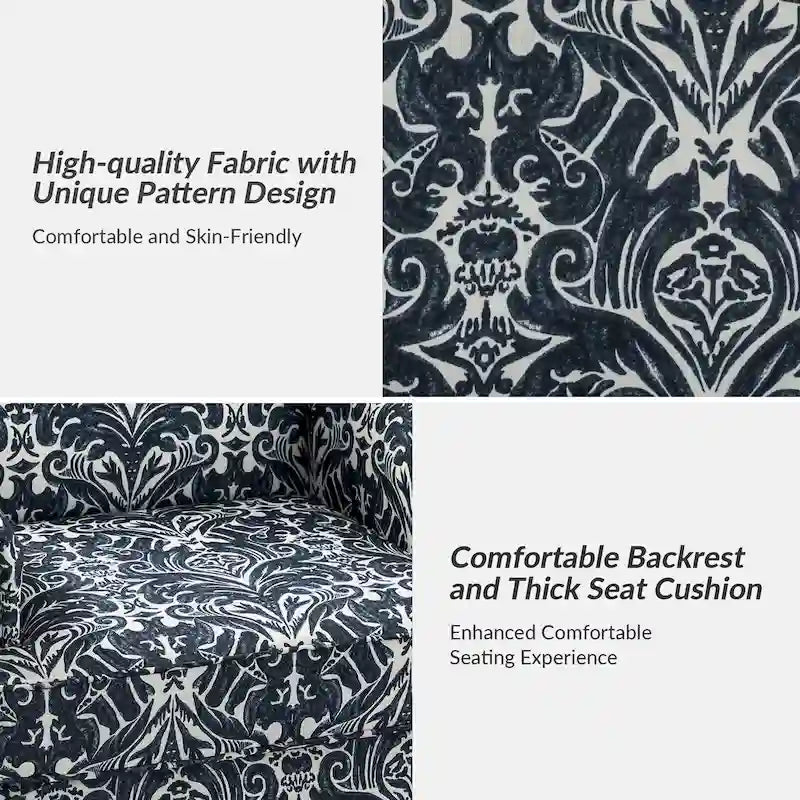 Yahweh Farmhouse Nailhead Armchair with Rolled Arms by HULALA HOME