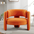 Modern Velvet Accent Chair with Armrests for Living Room