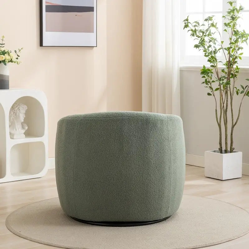 SEYNAR Modern Glam Upholstered 360 Degree Swivel Accent Armchair Set of 2