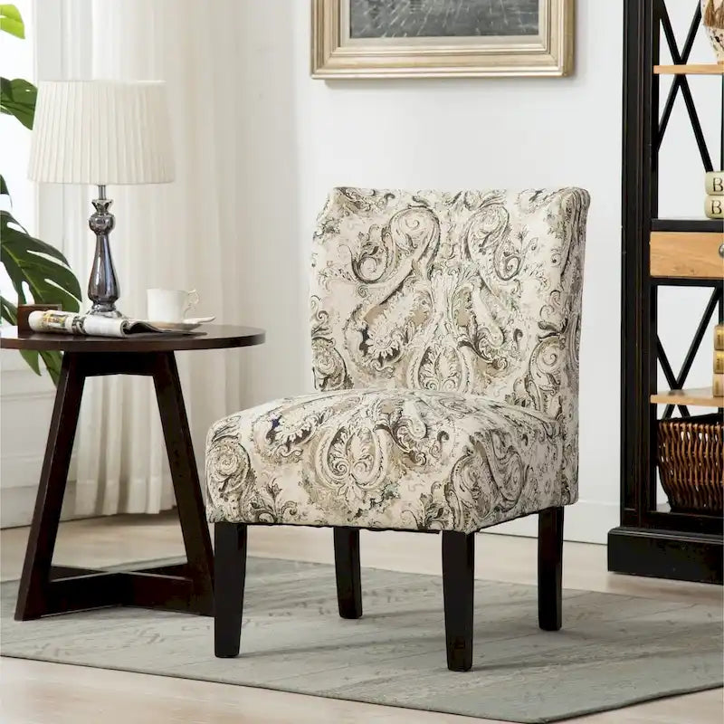 Sillón decorativo tipo slipper sin reposabrazos Pavilion tapizado de The Curated Nomad