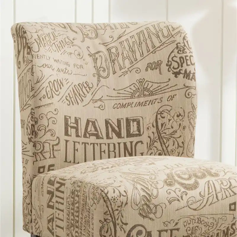The Curated Nomad Pavilion Upholstered Armless Accent Slipper Chair