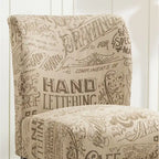 The Curated Nomad Pavilion Upholstered Armless Accent Slipper Chair