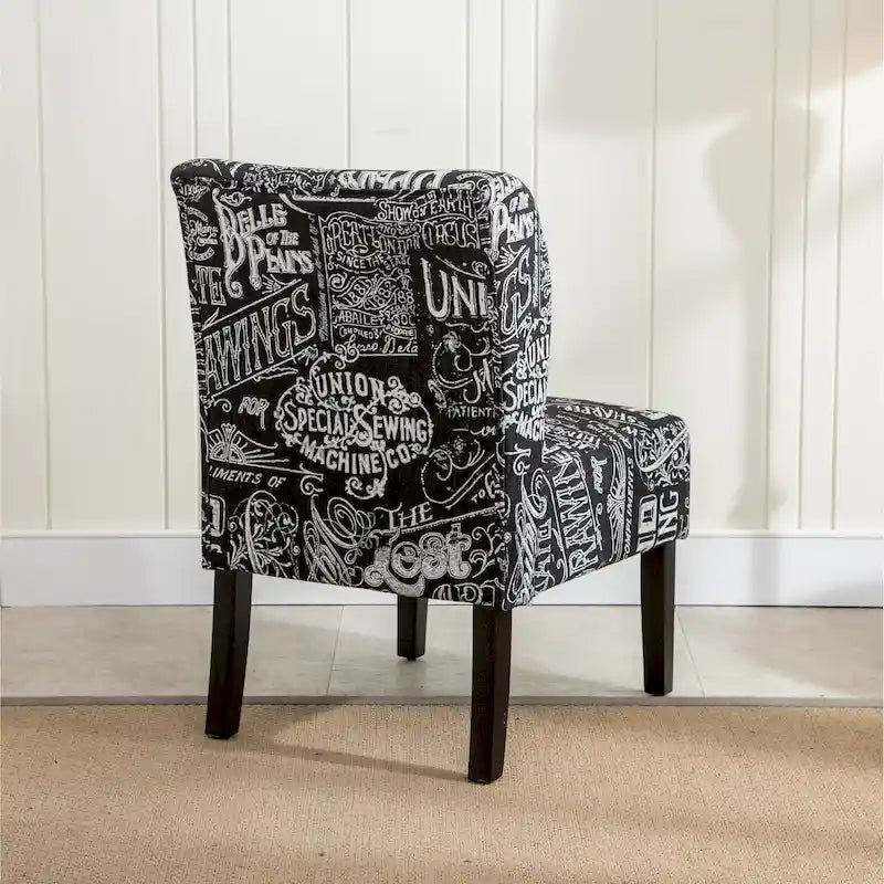 The Curated Nomad Pavilion Upholstered Armless Accent Slipper Chair