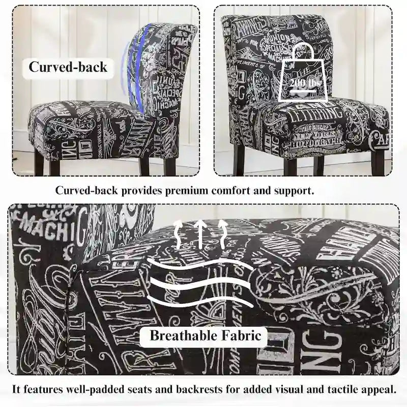 The Curated Nomad Pavilion Upholstered Armless Accent Slipper Chair
