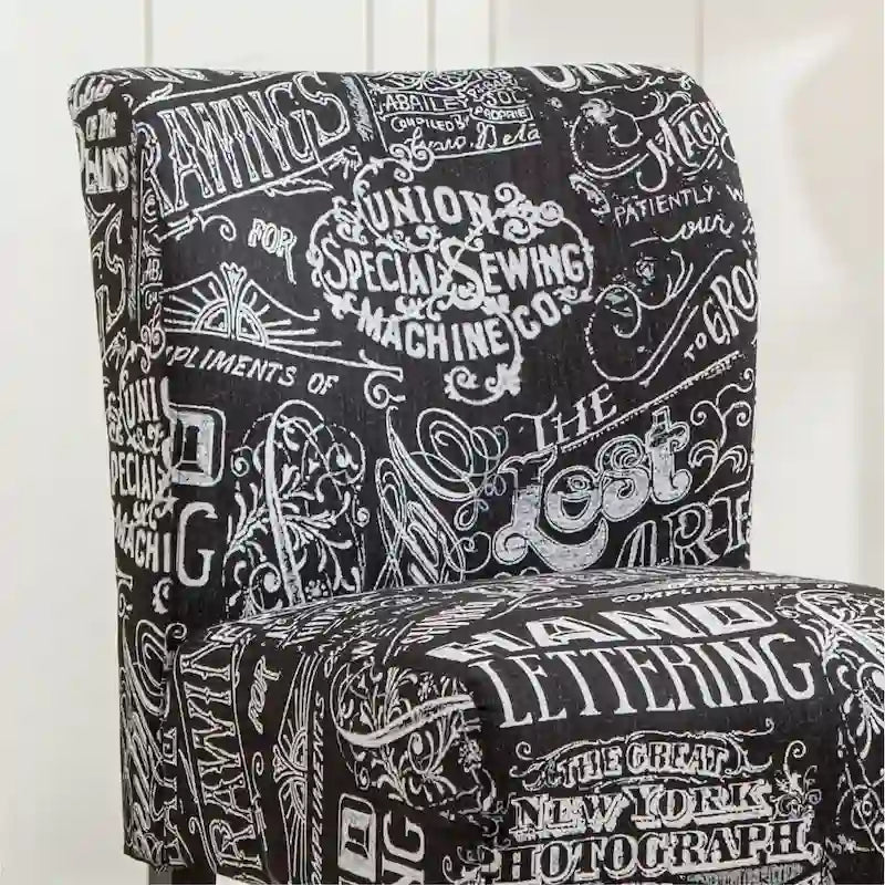 The Curated Nomad Pavilion Upholstered Armless Accent Slipper Chair