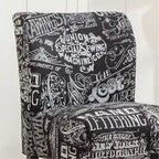The Curated Nomad Pavilion Upholstered Armless Accent Slipper Chair