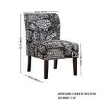 The Curated Nomad Pavilion Upholstered Armless Accent Slipper Chair