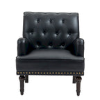 PU Leather Living Room Accent Chair with Tufted Back
