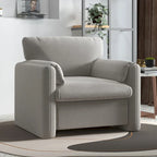 Sillón decorativo tapizado, sofá individual