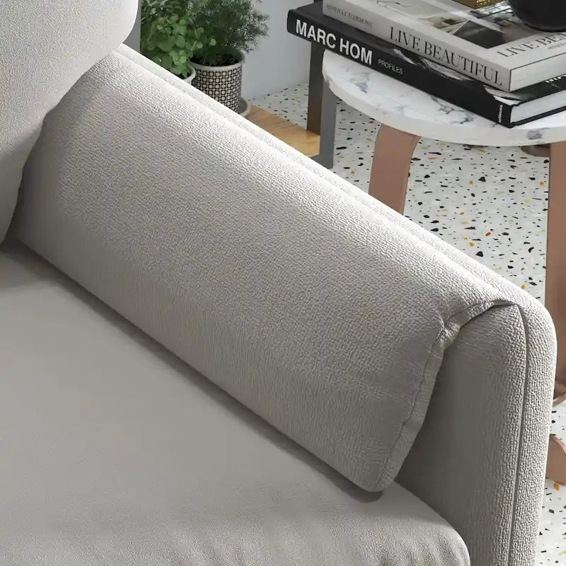 Sillón decorativo tapizado, sofá individual