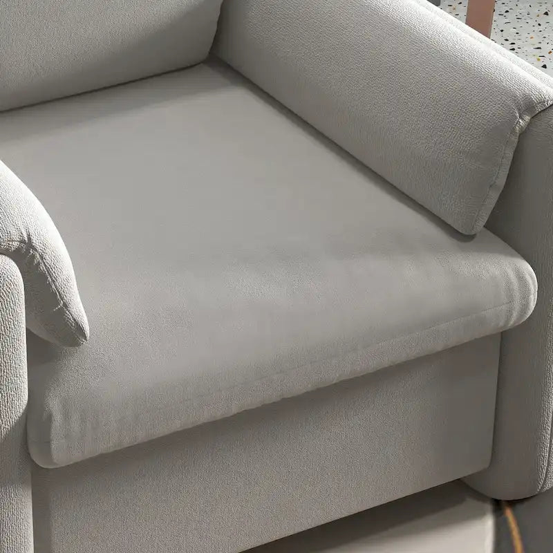 Sillón decorativo tapizado, sofá individual