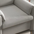 Sillón decorativo tapizado, sofá individual