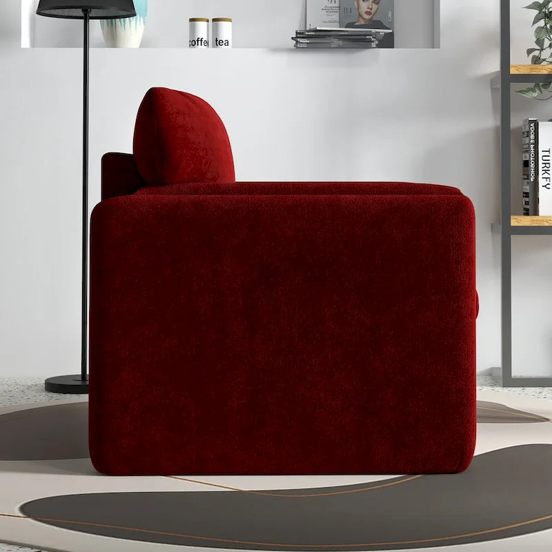 Sillón decorativo tapizado, sofá individual