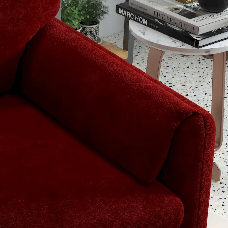 Sillón decorativo tapizado, sofá individual