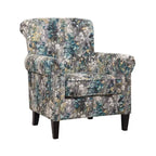 Roseanne Upholstered Accent Armchair with Silver Nailhead Trim