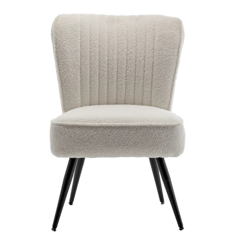 Set van 2 armloze accentstoelen, moderne accentstoelen voor de woonkamer en slaapkamer