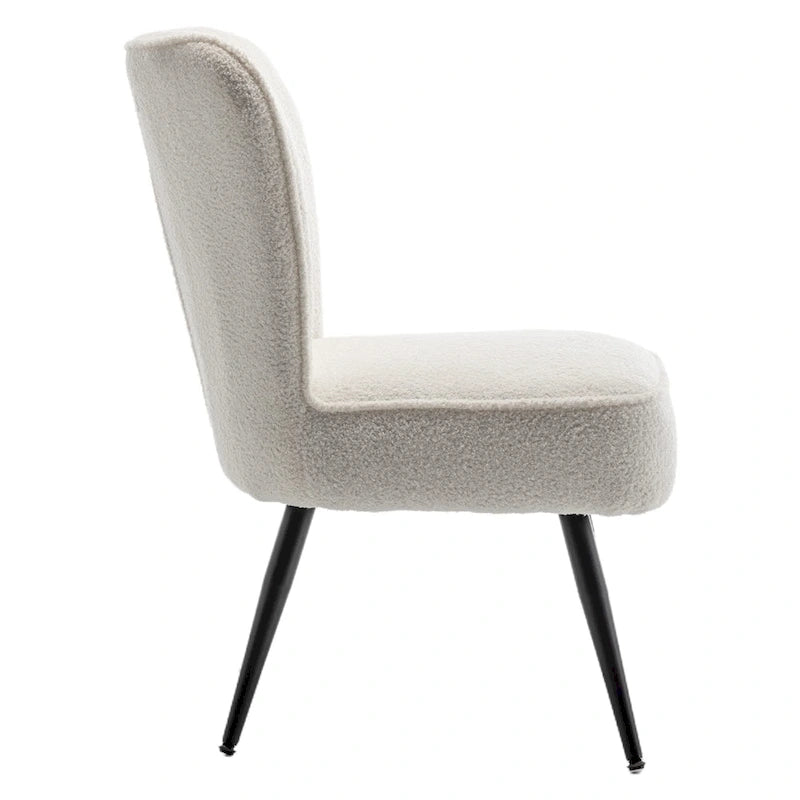 Set van 2 armloze accentstoelen, moderne accentstoelen voor de woonkamer en slaapkamer