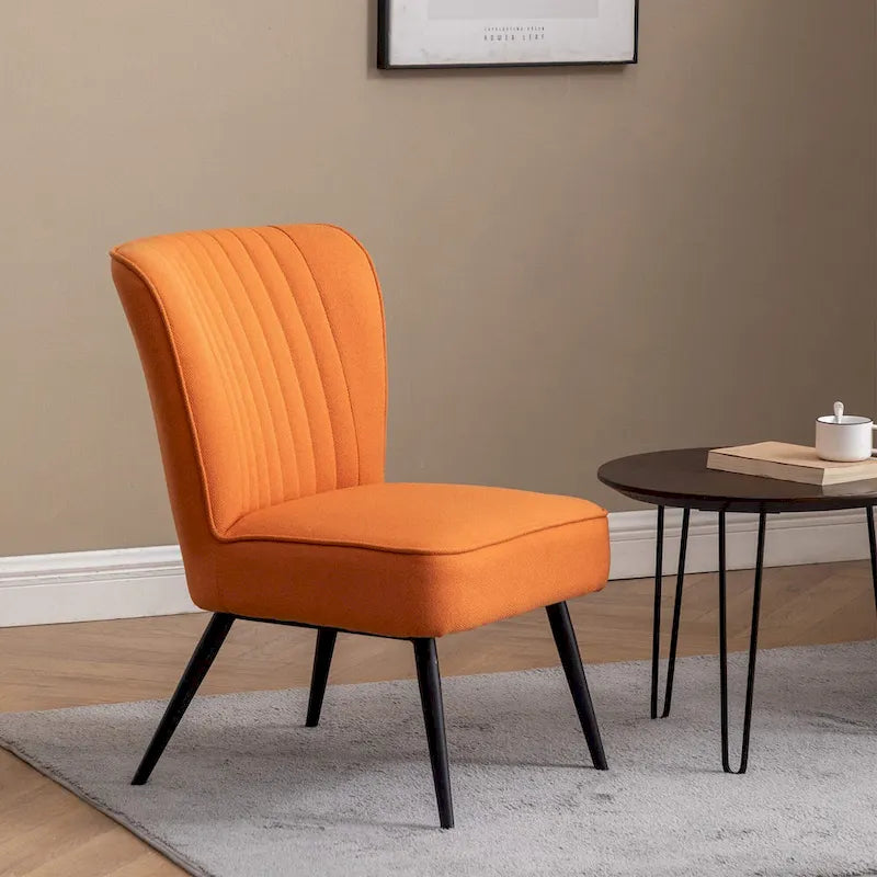 Set van 2 armloze accentstoelen, moderne accentstoelen voor de woonkamer en slaapkamer