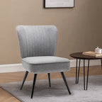 Set van 2 armloze accentstoelen, moderne accentstoelen voor de woonkamer en slaapkamer