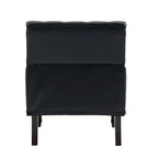 Tufted Vegan Leather Accent Chairs Armchairs with Nailhead Trim