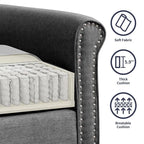 Mixoy Modern Sleeper Sofa,DIY Combination Sectional Single Couch