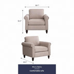 Mixoy Modern Sleeper Sofa,DIY Combination Sectional Single Couch