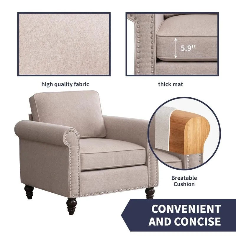 Mixoy Modern Sleeper Sofa,DIY Combination Sectional Single Couch