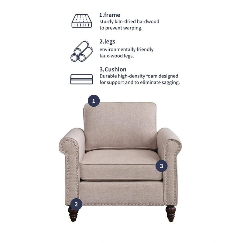 Mixoy Modern Sleeper Sofa,DIY Combination Sectional Single Couch