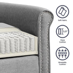Mixoy Modern Sleeper Sofa,DIY Combination Sectional Single Couch