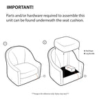 Madison Park Elle Button Tufted Accent Chair
