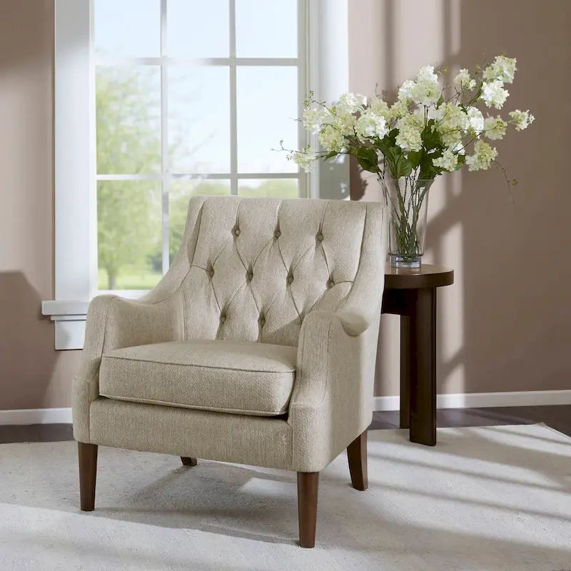 Madison Park Elle Button Tufted Accent Chair