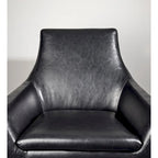 Adesso Kendrick Distressed Black or Camel Leather Chair