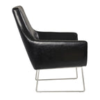 Adesso Kendrick Distressed Black or Camel Leather Chair
