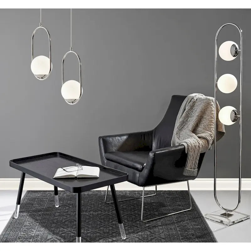 Adesso Kendrick Distressed Black or Camel Leather Chair