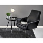 Adesso Kendrick Distressed Black or Camel Leather Chair