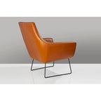 Adesso Kendrick Distressed Black or Camel Leather Chair