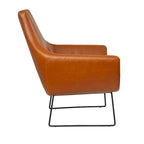 Adesso Kendrick Distressed Black or Camel Leather Chair