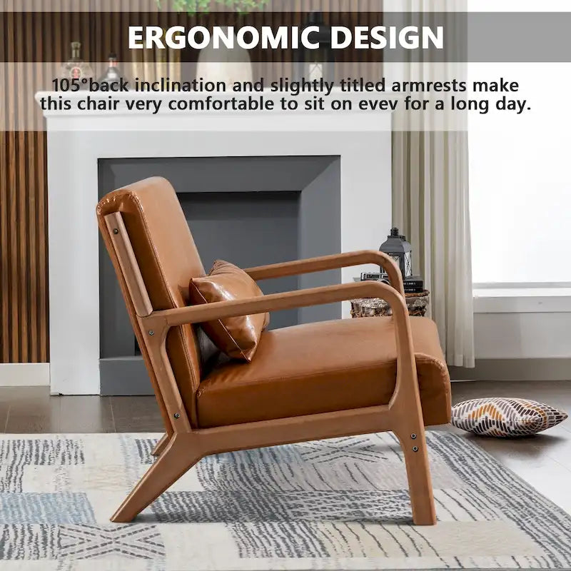 Aston Modern Solid wood Accent Chair for Living Room