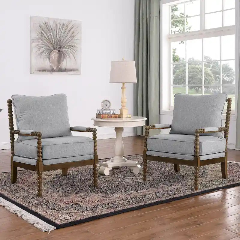 Morden Fort Modern Spindle Chair, Accent Chair for Livingroom