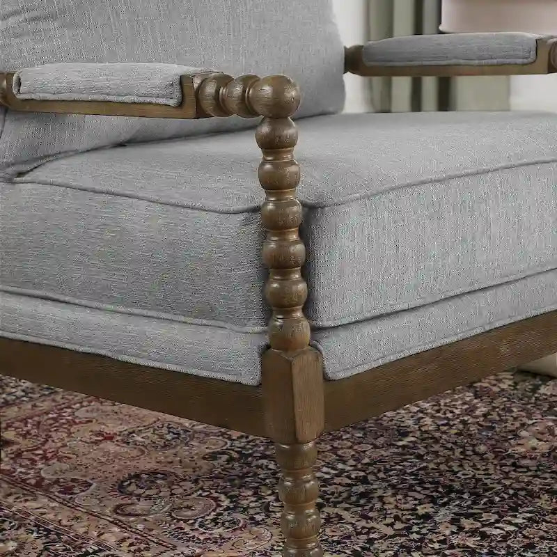 Morden Fort Modern Spindle Chair, Accent Chair for Livingroom
