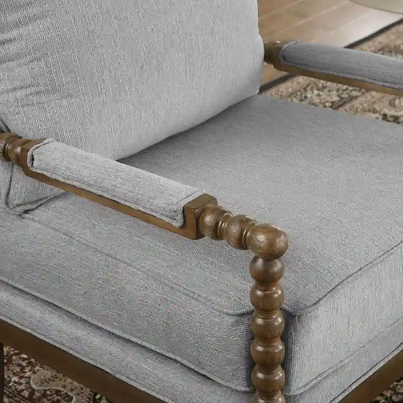 Morden Fort Modern Spindle Chair, Accent Chair for Livingroom