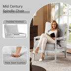 Morden Fort Modern Spindle Chair, Accent Chair for Livingroom