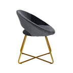Porthos Home Reine Leisure Accent Chair, Velvet Upholstery, Gold Legs